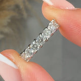 "Rosavelle" 0.77 Carat Round Cut Natural Diamond Half Eternity Ring MDR4551