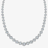 Round Brilliant Cut Graduating Diamond Illusion Set Necklace NT3FG HEERA DIAMONDS