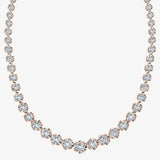 Round Brilliant Cut Graduating Diamond Illusion Set Necklace NT3FG HEERA DIAMONDS