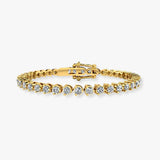 Round Brilliant Diamond 3 Prong Bracelet BRT2D