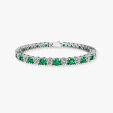 Round Brilliant Diamond 4 Claw Bracelet BRDE45345