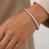 Round Brilliant Diamond 4 Prong Tennis Bracelet BRT1D