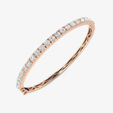 Round Cut 1.5 Carat Platinum Diamond Eternity Bangle LM JEWELLERY