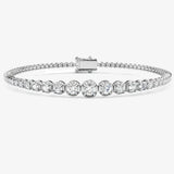 Round Cut Diamond 1.76 Carat Line Tennis Bracelet LM JEWELLERY