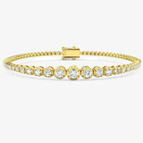 Round Cut Diamond 1.76 Carat Line Tennis Bracelet LM JEWELLERY