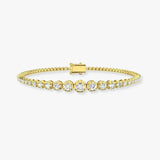 Round Cut Diamond 1.76 Carat Line Tennis Bracelet
