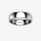 SOFT COURT POLISHED WEDDING RING IN 5MM WIDTH HEERA WEDDS