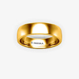 SOFT COURT POLISHED WEDDING RING IN 5MM WIDTH HEERA WEDDS