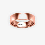 SOFT COURT POLISHED WEDDING RING IN 5MM WIDTH HEERA WEDDS