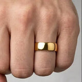 SOFT COURT POLISHED WEDDING RING IN 5MM WIDTH