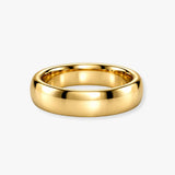 SOFT COURT POLISHED WEDDING RING IN 5MM WIDTH