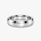 SOFT COURT POLISHED WEDDING RING IN 5MM WIDTH