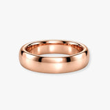 SOFT COURT POLISHED WEDDING RING IN 5MM WIDTH