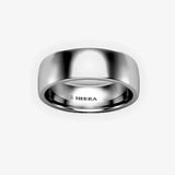 SOFT COURT POLISHED WEDDING RING IN 6MM WIDTH HEERA WEDDS