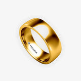 SOFT COURT POLISHED WEDDING RING IN 6MM WIDTH HEERA WEDDS