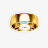 SOFT COURT POLISHED WEDDING RING IN 6MM WIDTH HEERA WEDDS