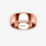 SOFT COURT POLISHED WEDDING RING IN 6MM WIDTH HEERA WEDDS