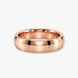 SOFT COURT POLISHED WEDDING RING IN 6MM WIDTH