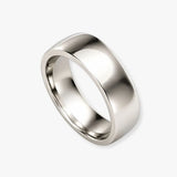 SOFT COURT POLISHED WEDDING RING IN 6MM WIDTH