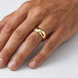 SOFT COURT POLISHED WEDDING RING IN 6MM WIDTH