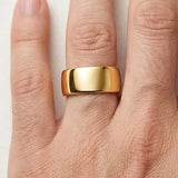 SOFT COURT POLISHED WEDDING RING IN 7MM