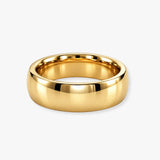 SOFT COURT POLISHED WEDDING RING IN 7MM