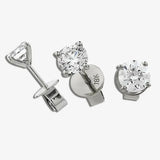 Sabina ROUND BRILLIANT DIAMOND FOUR CLAW SOLITAIRE STUD EARRING HEERA DIAMONDS
