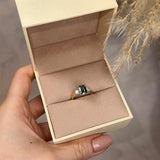"Sage" 1.650ct Emerald Cut Green Sapphire with Round Cut Diamond Engagement Ring - HEERA DIAMONDS