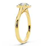 "Sandy" Halo 1.5 Carat Round Cut Diamond Engagement Ring HEERA DIAMONDS