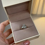 "Seline" Radiant Cut with Baguette Side Stone Trilogy Style Engagement Ring HEERA DIAMONDS