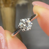 "Seranova" 0.51 Carat Round Cut Natural Diamond Solitaire Engagement Ring MDR3850