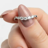 "Solenne" Round Cut 0.5 Carat Diamond Eternity Ring ET85 HEERA DIAMONDS