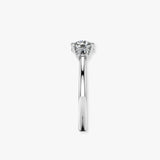 "Solira" 0.7 Carat Round Cut Trilogy Natural Diamond Engagement Ring HR1940