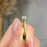"Solvique" 0.20 Carat Round Cut Natural Diamond Solitaire Engagement Ring MDR969