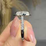 "Sorin" 0.73 Carat Marquise Cut Lab Grown Diamond Shoulder Engagement Ring HM2031