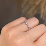 Sparkling Five Round 0.20 Carat Diamond Wedding Band - HEERA DIAMONDS