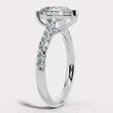 "Starry" 5 Carat Pear Shape Diamond Shoulder Engagement Ring HEERA DIAMONDS