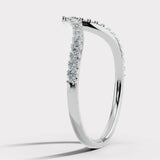 "Stella" V Shaped 0.25ct Micro Set Diamond Eternity Ring ET45