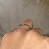 "Stella" V Shaped Pavé Diamond Eternity Ring ET45 - HEERA DIAMONDS