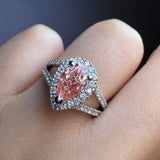 "Stellar" 1 Carat Pear Cut Diamond Shoulder Engagement Ring HM1499 HEERA DIAMONDS