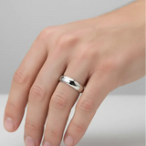TRADITIONAL COURT POLISHED WEDDING RING IN 4MM WIDTH HEERA WEDDS