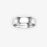 TRADITIONAL COURT POLISHED WEDDING RING IN 5MM WIDTH HEERA WEDDS