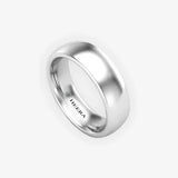 TRADITIONAL COURT POLISHED WEDDING RING IN 6MM WIDTH HEERA WEDDS