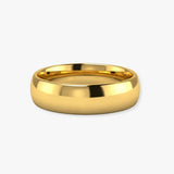 TRADITIONAL COURT POLISHED WEDDING RING IN 6MM WIDTH