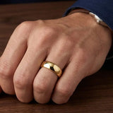 TRADITIONAL COURT POLISHED WEDDING RING IN 8MM WIDTH