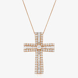 Tapered Baguette Cross Pendant HEERA