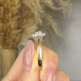 "Tressia" 0.96 Carat Round Cut Natural Bespoke Diamond Half Eternity Ring MDR4542
