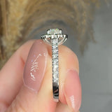 "Valenne" 0.5 Carat Round Cut Natural Diamond Shoulder Engagement Ring HR1948