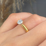 "Valoura" 0.50 Carat Round Cut Natural Diamond Solitaire Engagement Ring MDC497