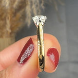 "Valoura" 0.50 Carat Round Cut Natural Diamond Solitaire Engagement Ring MDC497